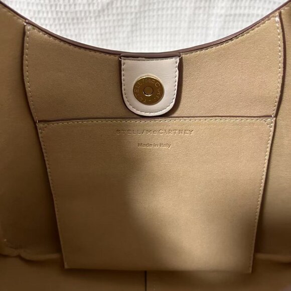 NEW Stella McCartney Logo Slouchy Hobo Tote Bag IN WHITE - Picture 8 of 9